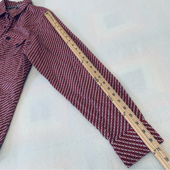 CINCH Shirt Women's Long Sleeve Snap Up Geometric Pink‎ Size  XXL - Picture 16 of 16